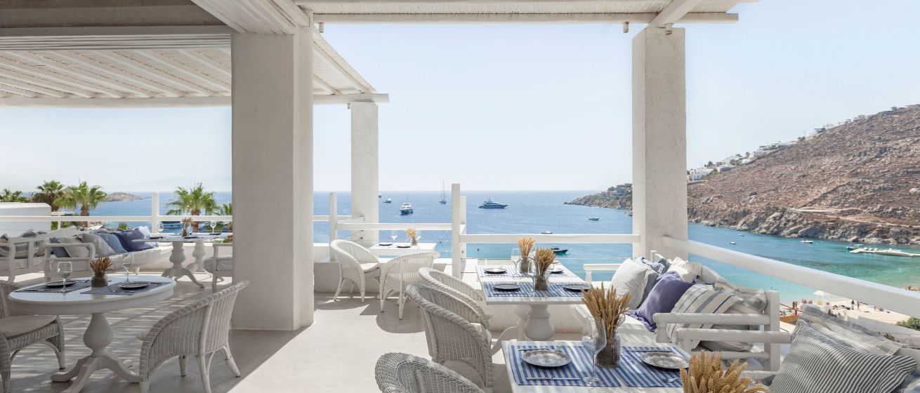 Mykonos Blu, Aegean Poets Restaurant